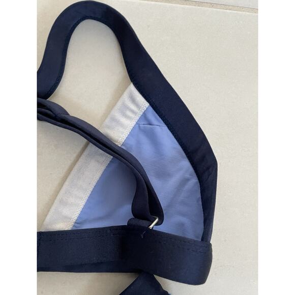 OneOne Swim Bikini Set Swimsuit Color Block V Cut Swimwear - Picture 7 of 10